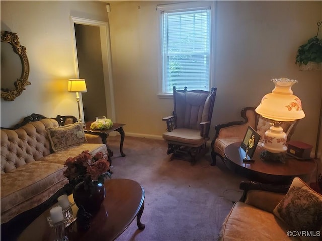 1507 Carter St, Richmond, VA 23220 - carpeted living area featuring baseboards