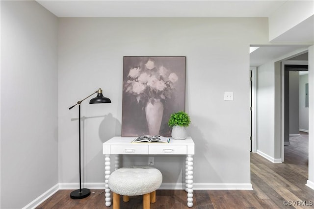2914 Griffin Ave, Richmond, VA 23222 - office featuring dark wood-style flooring and electric panel