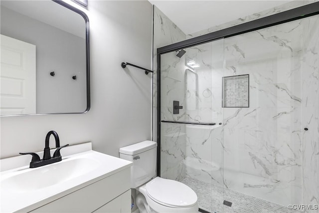 2914 Griffin Ave, Richmond, VA 23222 - bathroom featuring a marble finish shower and vanity