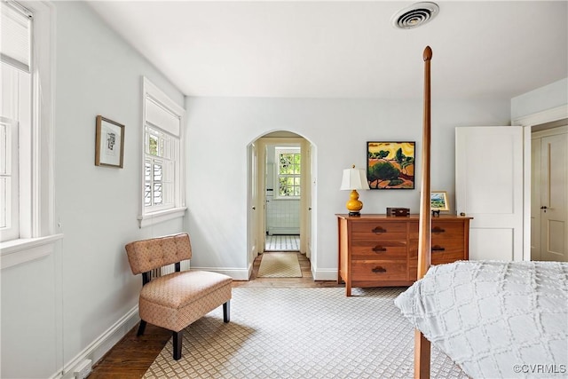 113 Tuckahoe Blvd, Richmond, VA 23226 - bedroom featuring arched walkways and baseboards