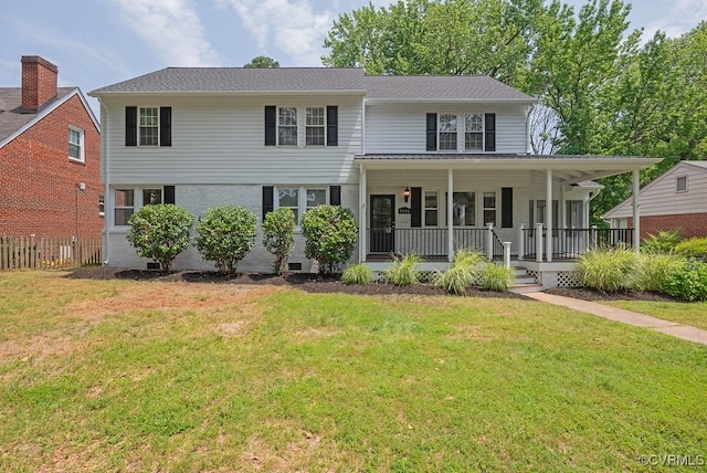 4806 Cutshaw Ave, Richmond, VA 23230 - view of front of house with a porch and brick siding