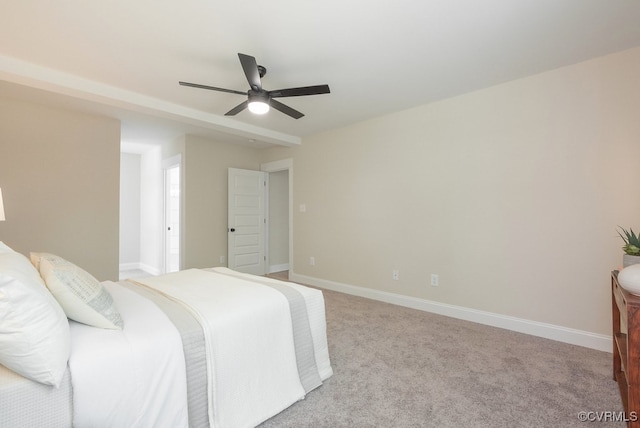 4806 Cutshaw Ave, Richmond, VA 23230 - bedroom with light colored carpet and ceiling fan