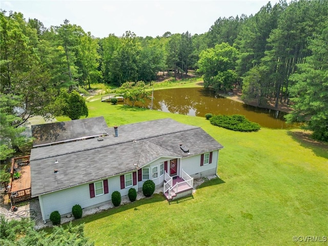 967 Ampthill Rd, Cartersville, VA 23027 - aerial view of property and surrounding area featuring a large body of water
