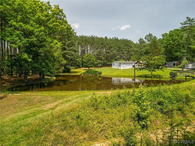 967 Ampthill Rd, Cartersville, VA 23027 - view of yard with a view of trees and a water view