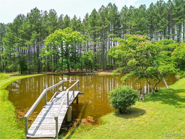 967 Ampthill Rd, Cartersville, VA 23027 - dock area featuring a water view