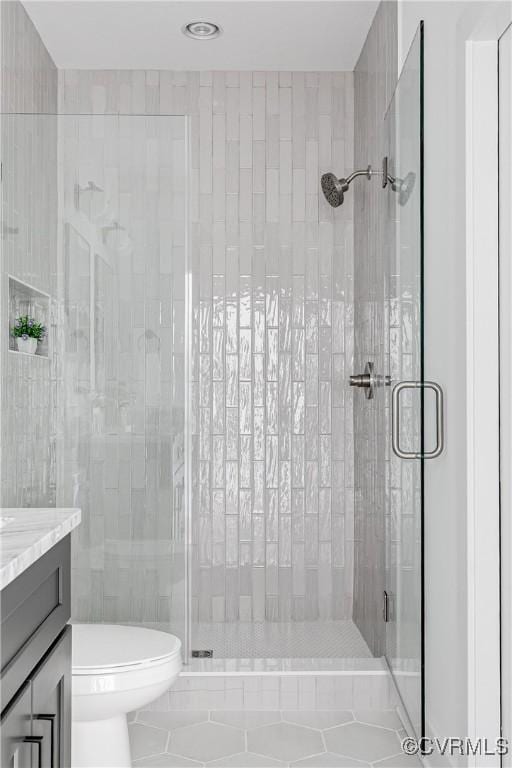 1210 N 36th St, Richmond, VA 23223 - bathroom featuring a stall shower and vanity