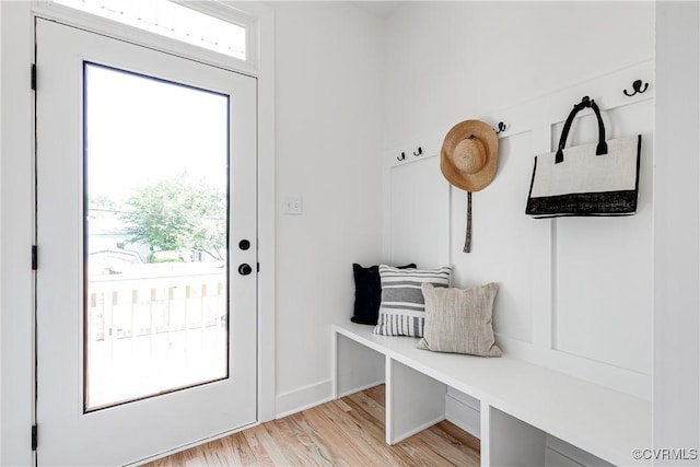 1210 N 36th St, Richmond, VA 23223 - mudroom featuring light wood finished floors and baseboards