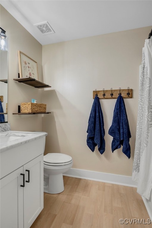 1380 Locust Hill Rd, Aylett, VA 23009 - full bathroom featuring wood finished floors and vanity