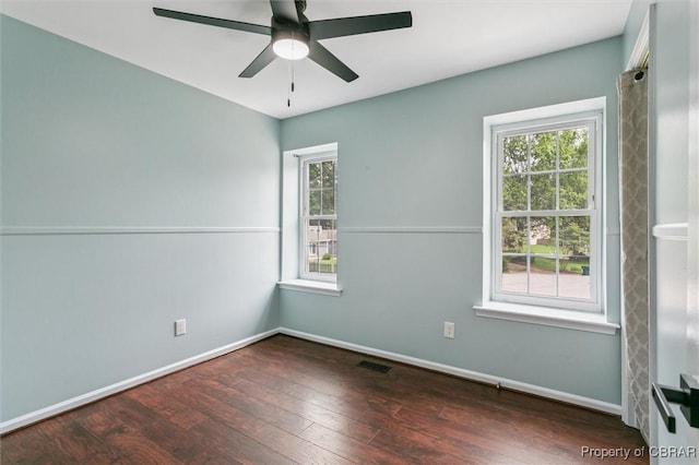 5 Hadley Pl, Newport News, VA 23608 - unfurnished room with hardwood / wood-style flooring and ceiling fan