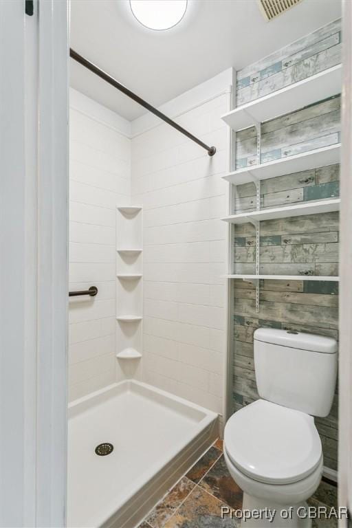 5 Hadley Pl, Newport News, VA 23608 - bathroom featuring a stall shower and stone finish flooring