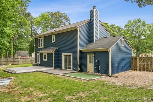 5 Hadley Pl, Newport News, VA 23608 - back of house featuring a patio area and a chimney