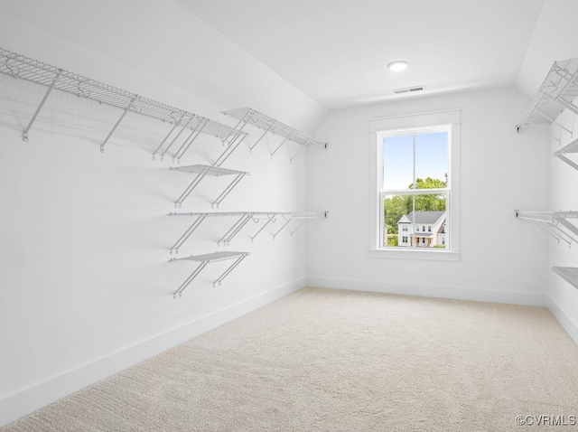 13513 Pinstone Ct, Midlothian, VA 23112 - walk in closet with carpet flooring and vaulted ceiling