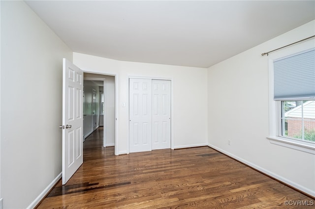 8411 Freestone Ave, Henrico, VA 23229 - unfurnished bedroom with wood finished floors and a closet