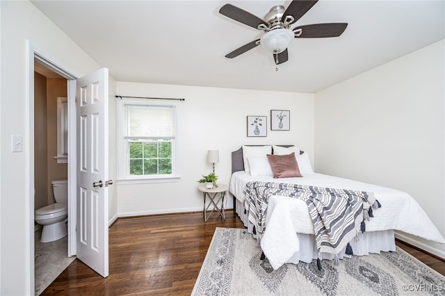 8411 Freestone Ave, Henrico, VA 23229 - bedroom with wood finished floors and a ceiling fan