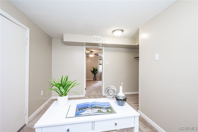 8411 Freestone Ave, Henrico, VA 23229 - office featuring ceiling fan and light colored carpet
