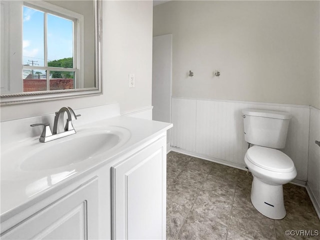 918 N 26th St, Richmond, VA 23223 - bathroom featuring vanity and wainscoting