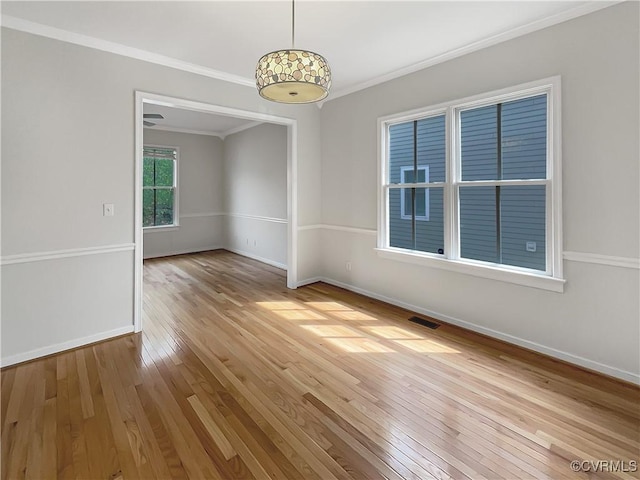 918 N 26th St, Richmond, VA 23223 - unfurnished room with hardwood / wood-style floors and ornamental molding