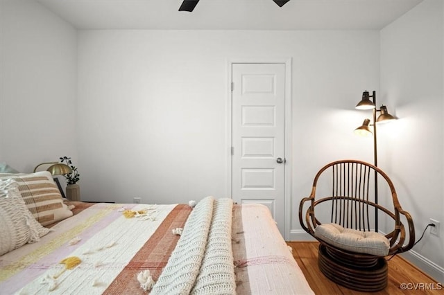 1508 N 29th St, Richmond, VA 23223 - bedroom featuring wood finished floors and ceiling fan