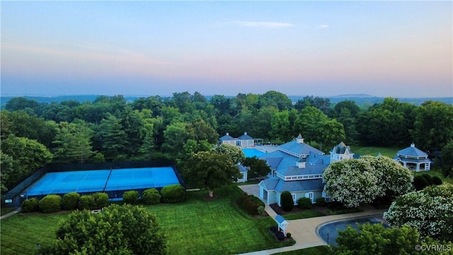 12829 Huntmaster Ln, Henrico, VA 23233 - aerial view at dusk