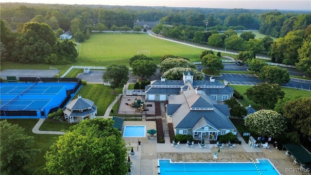 12829 Huntmaster Ln, Henrico, VA 23233 - bird's eye view of a pool area