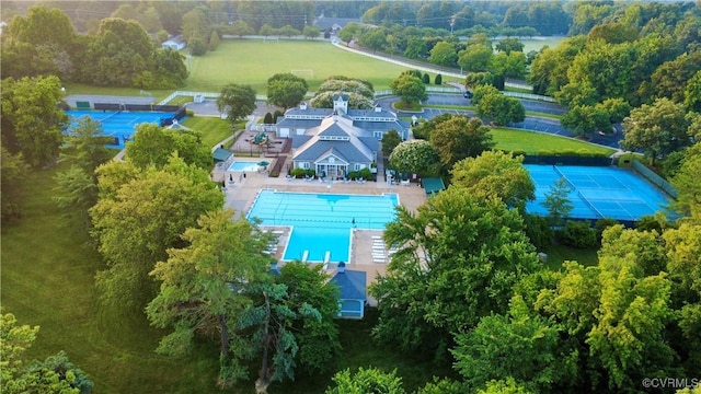 12829 Huntmaster Ln, Henrico, VA 23233 - bird's eye view of a pool area