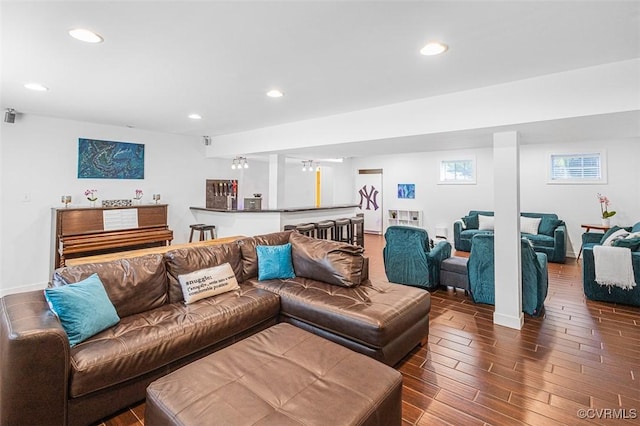 12829 Huntmaster Ln, Henrico, VA 23233 - living room featuring recessed lighting and wood finished floors