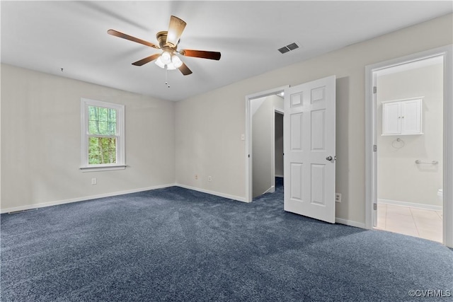 3401 Quail Hill Dr, Chesterfield, VA 23112 - unfurnished bedroom with carpet floors and a ceiling fan