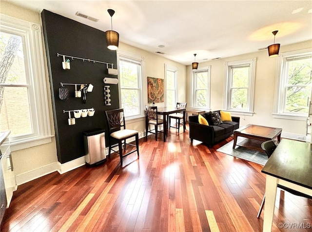 2227 Park Ave, Richmond, VA 23220 - living room featuring dark wood-type flooring