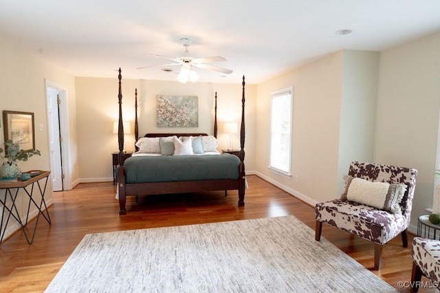 9307 Oak Trl, Ashland, VA 23005 - bedroom with light wood-type flooring and ceiling fan