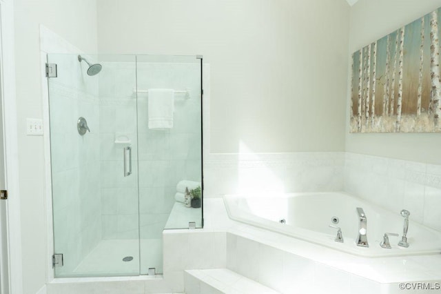 9307 Oak Trl, Ashland, VA 23005 - bathroom with a shower stall and a jetted tub