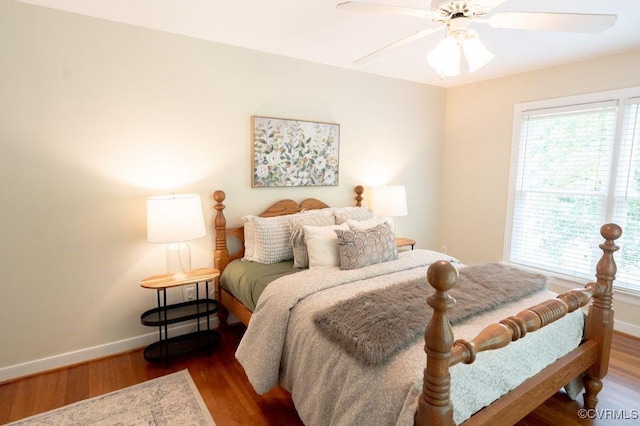 9307 Oak Trl, Ashland, VA 23005 - bedroom featuring wood finished floors and a ceiling fan
