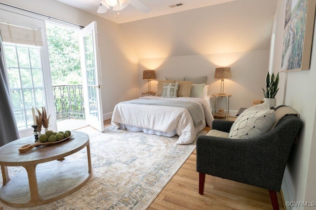 9307 Oak Trl, Ashland, VA 23005 - bedroom featuring light wood-style flooring and access to outside