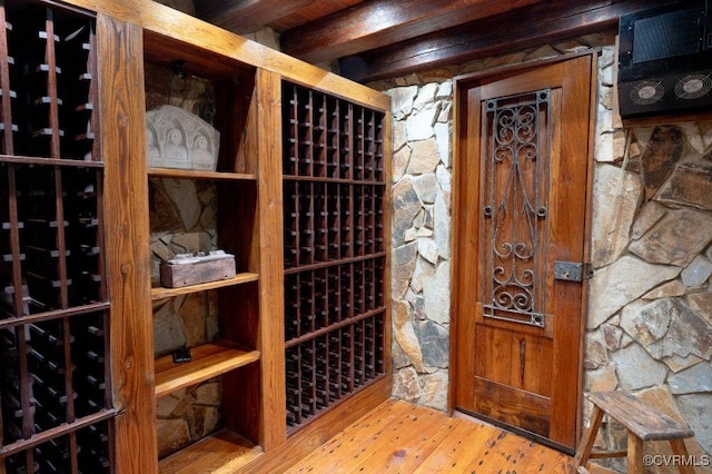 9307 Oak Trl, Ashland, VA 23005 - wine area with hardwood / wood-style floors
