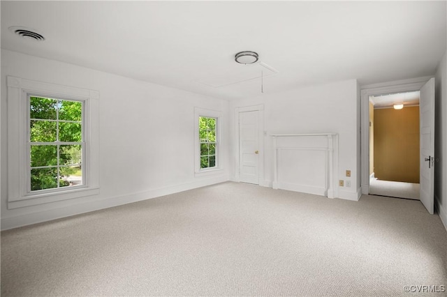 2644 Dorrell Rd, Aylett, VA 23009 - empty room with attic access, plenty of natural light, and light carpet