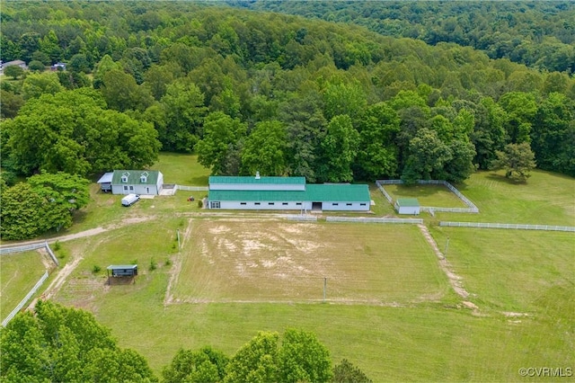 2644 Dorrell Rd, Aylett, VA 23009 - aerial view of sparsely populated area featuring a forest