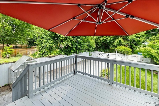 2805 Griffin Ave, Richmond, VA 23222 - deck featuring a fenced backyard