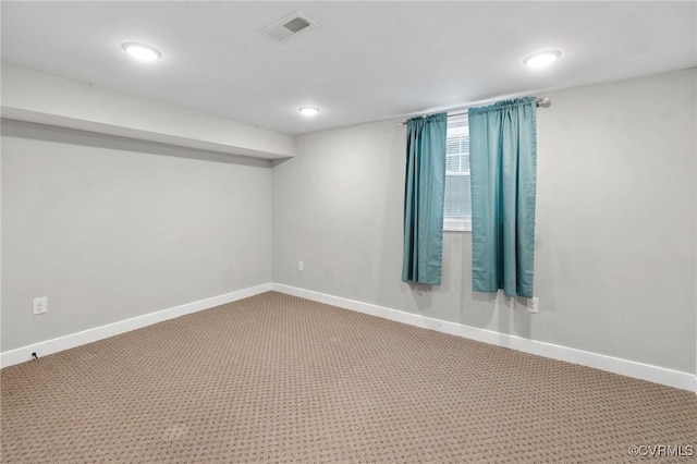 2805 Griffin Ave, Richmond, VA 23222 - empty room with carpet and recessed lighting