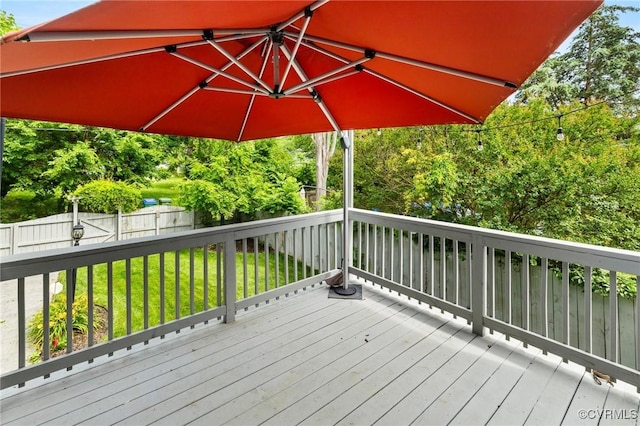 2805 Griffin Ave, Richmond, VA 23222 - wooden deck featuring a fenced backyard