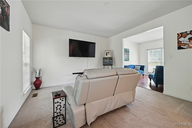 9206 Clovis St, Chesterfield, VA 23237 - living room featuring carpet flooring and baseboards