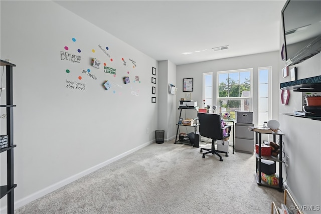 9206 Clovis St, Chesterfield, VA 23237 - carpeted home office featuring baseboards