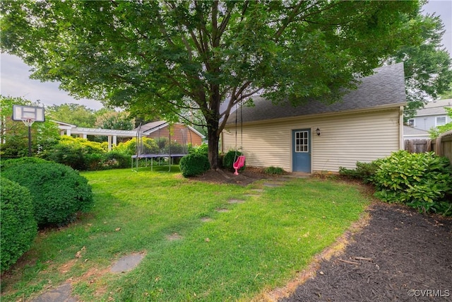 5013 Caledonia Rd, Richmond, VA 23225 - view of yard featuring a trampoline
