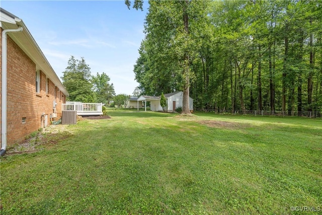 14410 Ranger Rd, Chesterfield, VA 23838 - view of yard with a shed and a deck