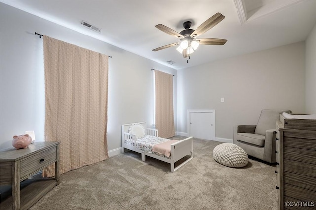 100 Heron Run Dr, Colonial Heights, VA 23834 - carpeted bedroom with baseboards and ceiling fan