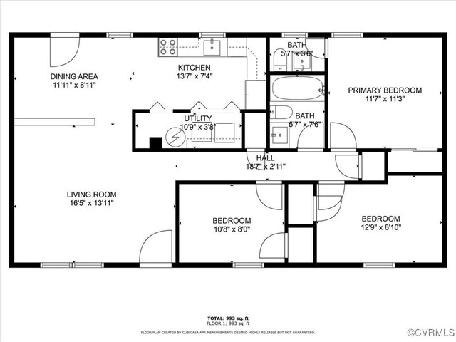 5908 Meadwood Cir, Chesterfield, VA 23234 - view of room layout