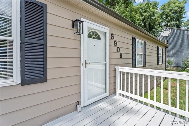 5908 Meadwood Cir, Chesterfield, VA 23234 - view of wooden deck
