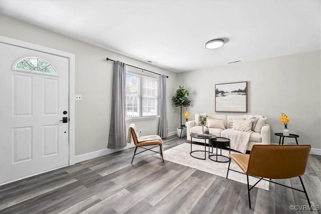 5908 Meadwood Cir, Chesterfield, VA 23234 - living area with plenty of natural light and wood finished floors