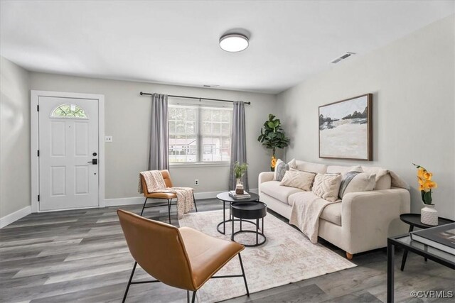 5908 Meadwood Cir, Chesterfield, VA 23234 - living room with healthy amount of natural light and wood finished floors