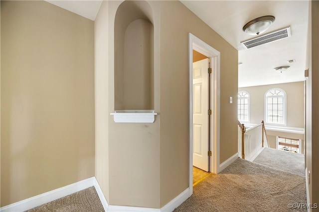 706 Colony Oak Ln, Midlothian, VA 23114 - corridor featuring an upstairs landing and carpet floors
