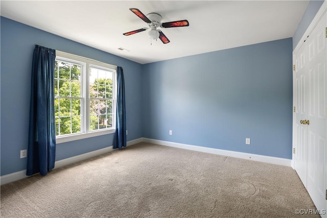 706 Colony Oak Ln, Midlothian, VA 23114 - carpeted empty room featuring ceiling fan and baseboards