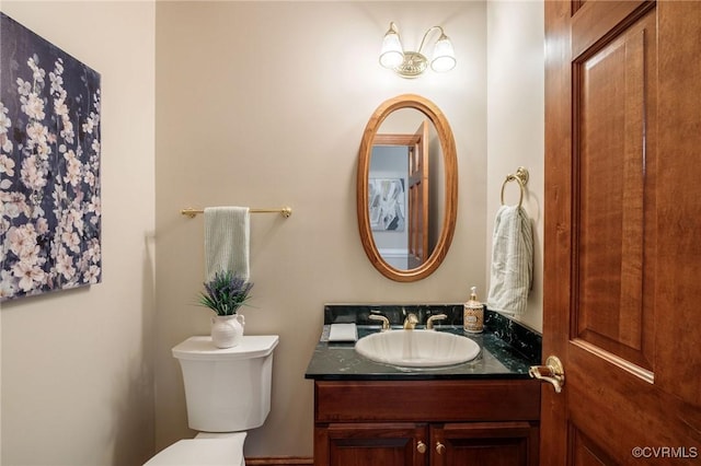 9408 Arrowdel Rd, Henrico, VA 23229 - half bathroom with vanity and toilet